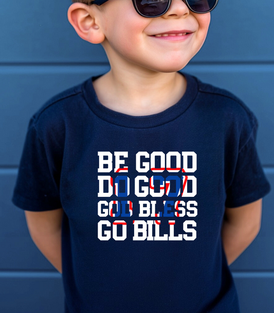 Buffalo Football T-Shirt Be Good Do Good Crop Top | Buffalo Football T-Shirt Be Good Do Good Children's Shirt