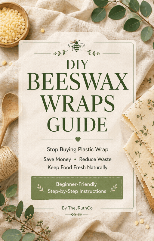 DIY Beeswax Wraps Guide + Recipe | Make & Sell Reusable Food Wraps | Beginner-Friendly Digital Download | Eco-Friendly Side Hustle