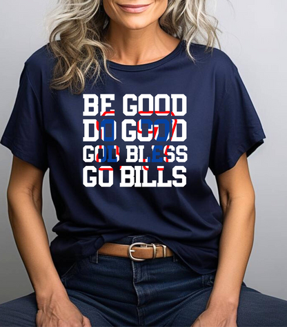Be Good Do Good Unisex Softstyle T-Shirt | Buffalo Football | Buffalo Football Fan | Buffalo Football Colors Tee | Buffalo Fan Apparel