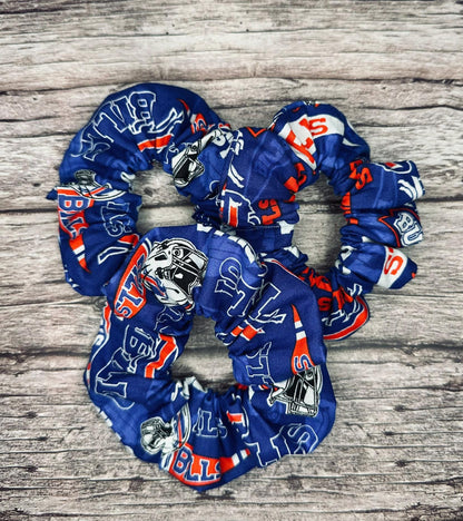 NFL Football Hair Scrunchie Buffalo Bills Hair Accessories