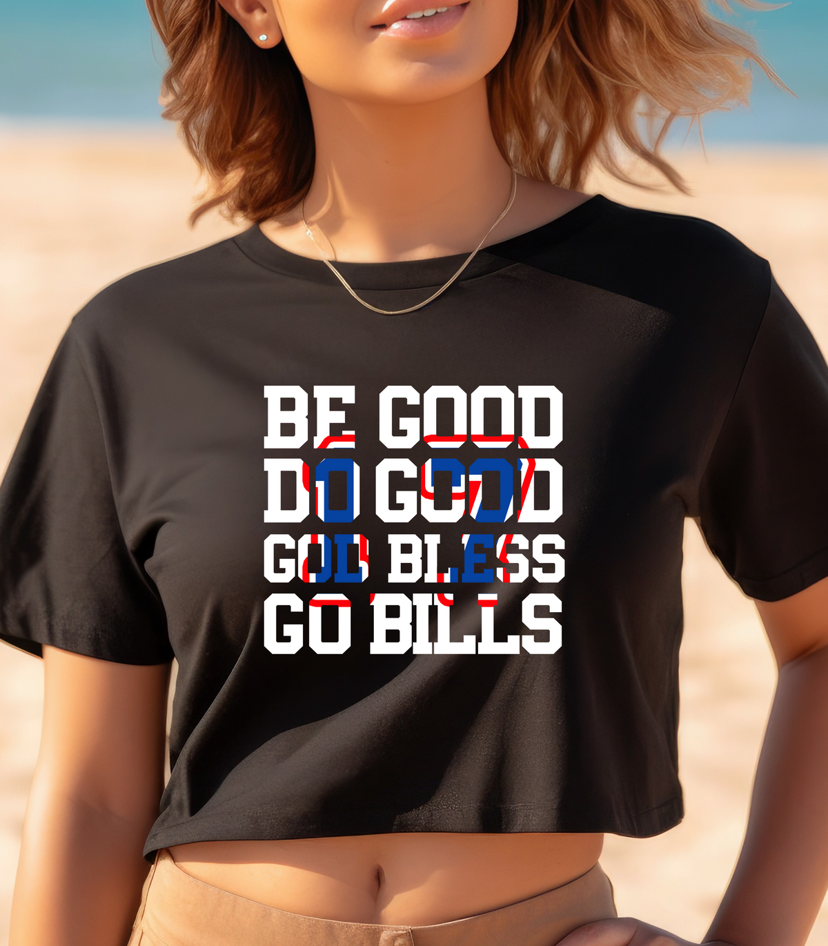Buffalo Football T-Shirt Be Good Do Good Crop Top | Buffalo Football T-Shirt Be Good Do Good Children's Shirt