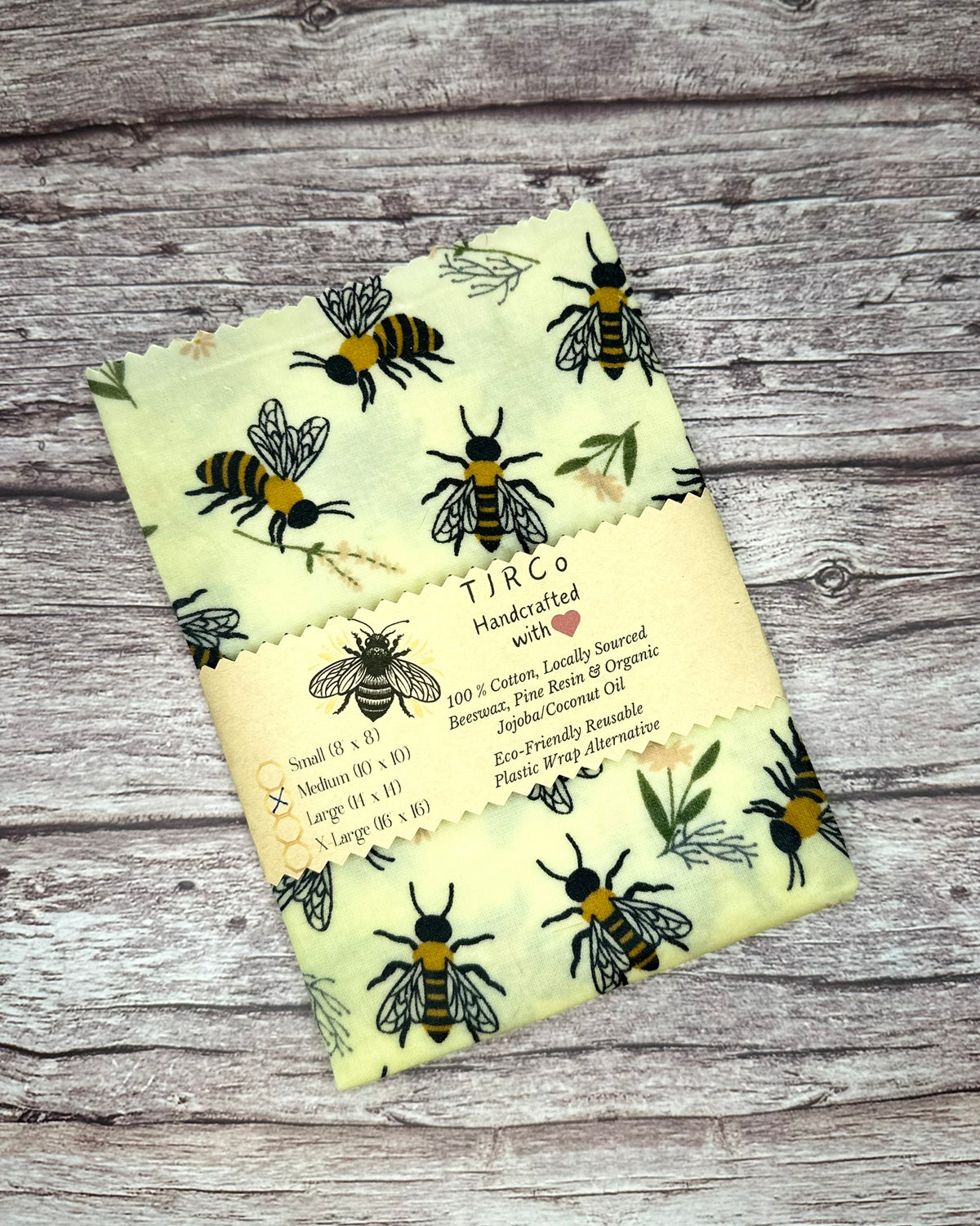 Reusable Biodegradable Beeswax Wrap