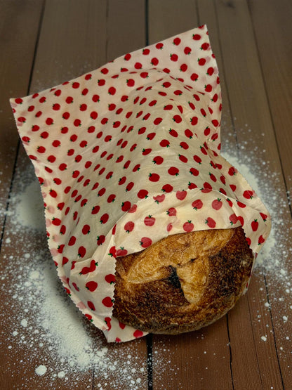 Reusable Beeswax Bags – 8 x 10, 12 x 15, 8 x 18 and 13 x 18 | Eco-Friendly Food Storage | Plastic-Free Snack, Produce & Bread Bags