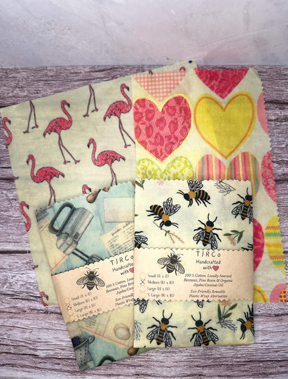 Reusable Biodegradable Beeswax Wrap